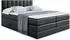 ALTDECOR OTTA KING Boxspringbett 180x200cm Kunstleder Schwarz H3/H4 mit Bettkasten