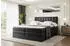ALTDECOR Miami King Boxspringbett 140x200cm Kunstleder Schwarz H3/H4 mit Bettkasten