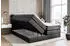 ALTDECOR Ernina King Boxspringbett 140x200cm Kunstleder Schwarz H3/H4 mit Bettkasten