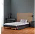 Homestyle4u Polsterbett 90x200cm mit 2 Bettkästen und Lattenrost, Grau (2619)