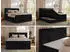 MKS Meble Tiliano King Boxspringbett 180x200cm Cord Schwarz mit Bettkasten (Tiliano King)