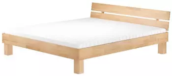 Erst-Holz Doppelbett Kingsize 180x220 Buche Massivholz natur (V-60.80-18-220)