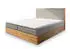 Masseno Verdon Boxspringbett 180x200cm mit Bonell-Matratze und Topper, Beige (LINCOLN 83)