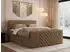 MKS Meble Paris King Duo Boxspringbett 140x200cm H3 Kunstleder Braun (Paris King Duo)