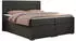 MKS Meble Carmen Boxspringbett mit Bettkasten, Kunstleder, Dunkelgrau, 140x200cm (CARMEN)