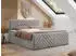 MKS Meble Paris Duo Boxspringbett 200x200cm, Bettkasten, H4, Hellgrau (Paris Duo)