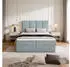 Marpur Malmo Boxbett mit Bettkasten, Grau, 140x200cm (MALMO)