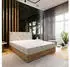Masseno FOSCO Boxspringbett 160x200cm mit Bonell-Matratze und Topper, Beige (FOSCO 160X200 CM PAROS 02)