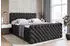 ALTDECOR BOXI8-Z King Boxspringbett 140x200cm H3/H4 Matratzen Schwarz Samt (BOXI8-Z King)