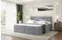 ALTDECOR Celestia Boxspringbett mit Matratze H4, Topper & Lattenrost, Grau Samt, 160x200cm