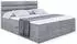ALTDECOR Celestia Boxspringbett mit Matratze H4, Topper & Lattenrost, Grau Samt, 160x200cm