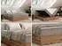 MKS Meble Wood Zero Boxspringbett ohne Kopfteil mit Bettkasten 7-Zonen Holzoptik 160x200cm (Wood Zero)