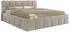 MKS Meble NIRA Classic Polsterbett mit Bettkasten & Lattenrost, Hellgrau (NIRA CLASSIC)