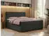 MKS Meble Carmen Boxspringbett mit Bettkasten, 140x200cm, Dunkelgrau