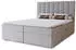 Marpur Nero Box Boxspringbett mit Bettkasten, Velourstoff, Grau, 180x200cm (NERO BOX)