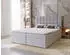Marpur Nero Box Boxspringbett mit Bettkasten, Velourstoff, Grau, 180x200cm (NERO BOX)