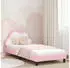 vidaXL Kinderbettgestell mit Kopfteil Rosa 90x200cm PU
