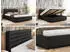 MKS Meble Pavo Classic Polsterbett mit Bettkasten & Gasdruckfeder, 180x200cm, Kunstleder Schwarz