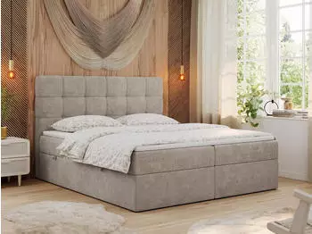 MKS Meble ERNI Boxspringbett 160x200 Multipocket-Matratze H3, Topper, Bettkasten (ERNI)