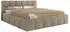 MKS Meble Nira Classic Polsterbett mit Bettkasten & Lattenrost 200x200cm Dunkelbeige