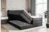 ALTDECOR Cator King Boxspringbett 180x200cm Kunstleder Schwarz H3/H4 mit Bettkasten