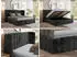 MKS Meble Goletta Classic Polsterbett mit Bettkasten & Lattenrost, 200x200cm, Dunkelgrau (Lapit 16)