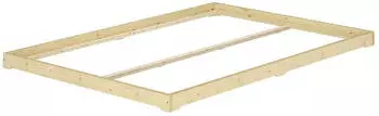 Erst-Holz Niedriges Loftbett 180x200 Fichte/Tanne geölt (V-60.47-18)