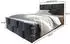 Masseno Mona Boxspringbett 140x200cm mit Matratze, Topper & Bettkasten, Hellgrau (PAROS 05)