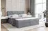 ALTDECOR Barwa Boxspringbett mit H3-Matratze, Topper und Bettkasten, 140x200cm, Grau Samt