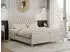 MKS Meble MILEN Boxspringbett 180x200cm, 2 Bettkästen, Beige Velvet, H4 (MILEN)