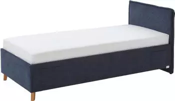 Meise M&ouml;bel Fun Polsterbett 90x200cm Stoff Dunkelblau, USB-Anschluss (39574112-0)