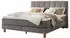 Hasena Pronto Reina Boxspringbett 160x200 grau, Füße Eiche bright (Reina)
