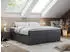 MKS Meble BESS Boxspringbett mit Bettkasten, 120x200cm, Dunkelgrau, H3