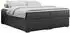MKS Meble BESS Boxspringbett mit Bettkasten, 120x200cm, Dunkelgrau, H3