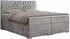 MKS Meble PERA Boxspringbett mit Bettkasten und Topper, 120x200cm, Hellgrau Velvet H3
