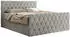 MKS Meble Miren Duo Boxspringbett 180x200cm mit Bettkasten, Hellgrau (Miren Duo)