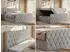 MKS Meble Miren Duo Boxspringbett 180x200cm mit Bettkasten, Hellgrau (Miren Duo)