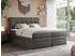 MKS Meble Erni King Boxspringbett mit Bettkasten, Dunkelgrau, 160x200cm, H4