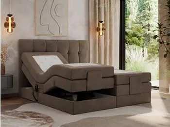 MKS Meble Vittoria Boxspringbett elektrisch verstellbar 180x200cm 7-Zonen Taschenfederkern (Vittoria)