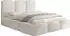 WFL GROUP Harmony Polsterbett 200x200 mit Bettkasten & Lattenrost, Bouclé/Samt (wfl_0000086-05)