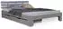 Homestyle4u Bettkasten mit Rollen, Grau, Holz