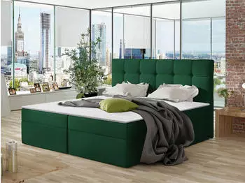 Mirjan24 Boxspringbett Nele mit Matratze, Topper & Bettkasten, 180x200cm (Kronos 19)