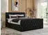 MKS Meble Miren King Duo Boxspringbett 140x200cm mit Bettkasten, Kunstleder, Schwarz, H3