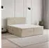 Masseno NIRA Boxspringbett 180x200cm mit Bonell-Matratze und Topper, Creme (NIRA 180X200 CM ROMA 03)