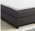 Küchenpreis-Bombe Glenn 2 Boxspringbett mit Topper 140x200cm, Grau