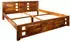 Massivmoebel24 Oxford Doppelbett Akazienholz honig lackiert 200x200cm (09-640-610-8014)