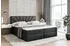 ALTDECOR Miltio Boxspringbett mit Matratze H3, Topper & Lattenrost, Kunstleder Schwarz, 180x200cm