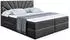 ALTDECOR Miltio Boxspringbett mit Matratze H3, Topper & Lattenrost, Kunstleder Schwarz, 180x200cm