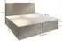 Masseno GIARRO Boxspringbett 160x200cm mit Bonell-Matratze, Topper & Bettkästen, Hellgrau (GIARRO 160X200 CM POSO 55 + PAROS 05)