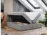 MKS Meble Rico Boxspringbett mit Bettkasten, Multipocket-Matratze H4, Topper, Hellgrau, 120x200cm